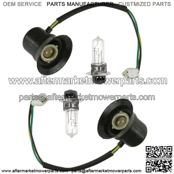 2X Headlight Socket & Bulb For Yamaha RHINO 660 YXR660F 4X4 2006