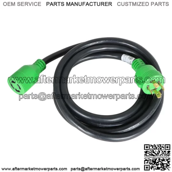 Generator Extension Cord 10 Ft 4 Prong Power Cable 10 4 30 Amp Adapter Plug - Image 3