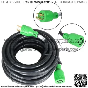 Generator Extension Cord 50 Ft 4 Prong Power Cable 10 4 30 Amp Adapter Plug