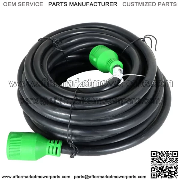 Generator Extension Cord 50 Ft 4 Prong Power Cable 10 4 30 Amp Adapter Plug - Image 2