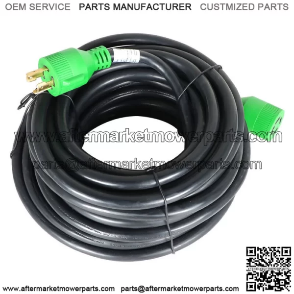 Generator Extension Cord 50 Ft 4 Prong Power Cable 10 4 30 Amp Adapter Plug - Image 4