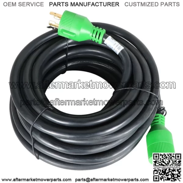 Generator Extension Cord 50 Ft 4 Prong Power Cable 10 4 30 Amp Adapter Plug - Image 5