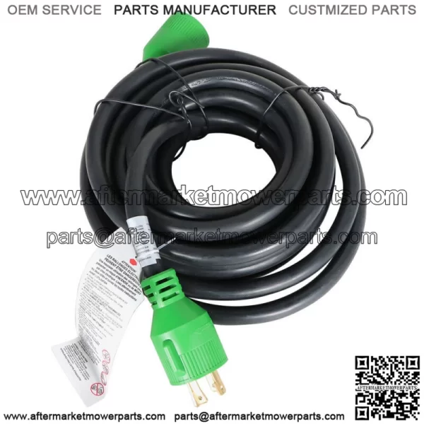 Generator Extension Cord 25 Ft 4 Prong Power Cable 10 4 30 Amp Adapter Plug - Image 4