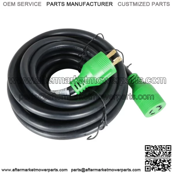 Generator Extension Cord 25 Ft 4 Prong Power Cable 10 4 30 Amp Adapter Plug - Image 5