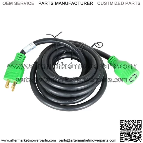 Generator Extension Cord 15 Ft 4 Prong Power Cable 10 4 30 Amp Adapter Plug - Image 5