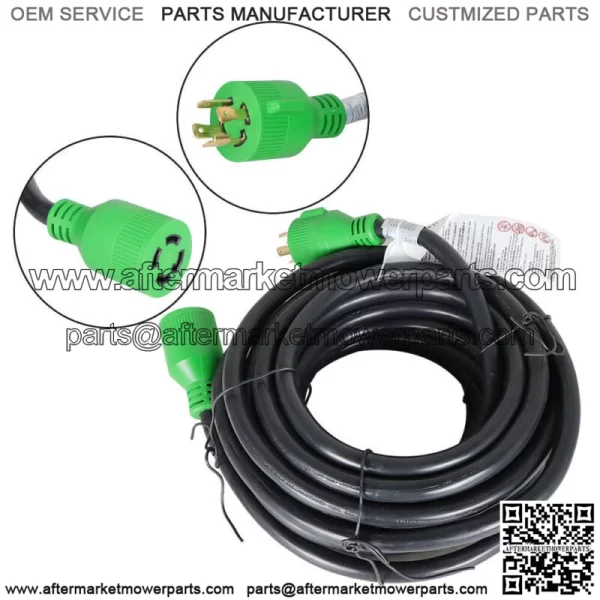 Generator Extension Cord 100 Ft 4 Prong Power Cable 10 4 30 Amp Adapter Plug - Image 4