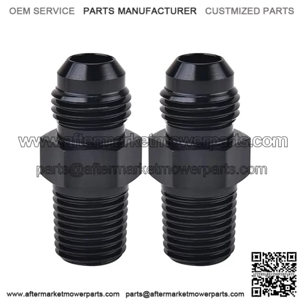 AN4 male to 1/4NPT 2-pack