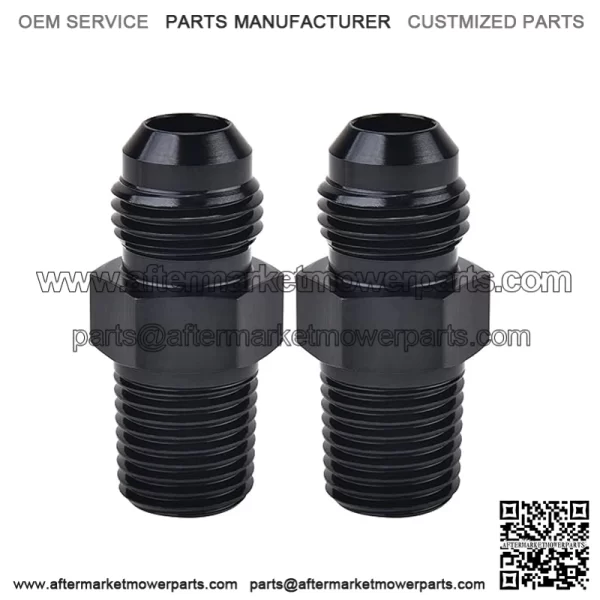 AN6 male to 1/4NPT 2-pack