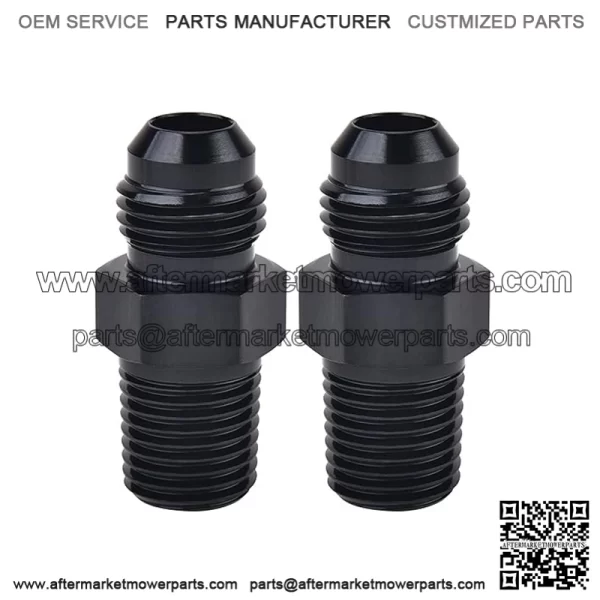 AN6 male to 3/8NPT 2-pack