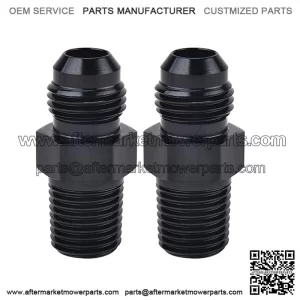 AN6 male to 1/2NPT 2-pack