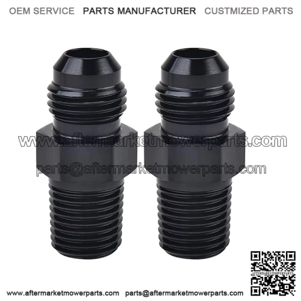 AN6 male to 1/2NPT 2-pack