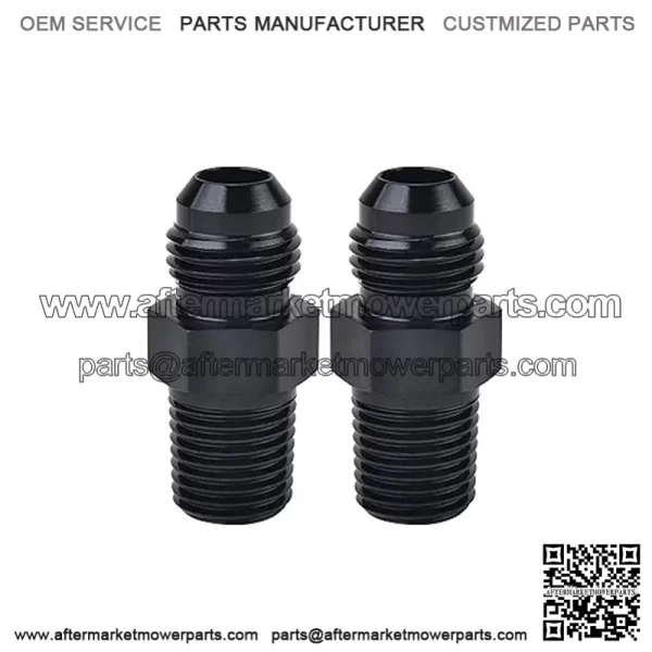 AN8 male to 1/4NPT 2-pack
