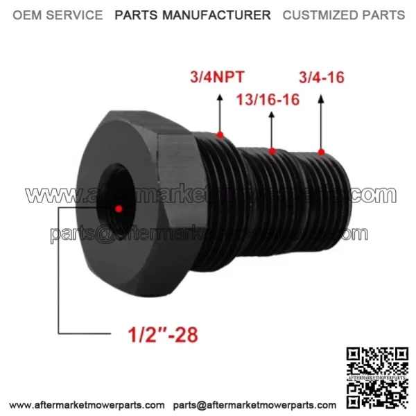 Oil filter adapter 3 in 1 1/2-28 - Image 4