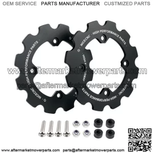 Dual Sprocket Guard Chain Protector For Yamaha 700 YFM700 2006-2023 Black For: More than one vehicle