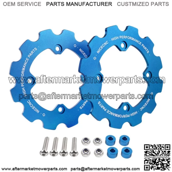 For Yamaha 700R 2011-2021 Rear Dual Sprocket Chain Guard Protector Blue For: More than one vehicle