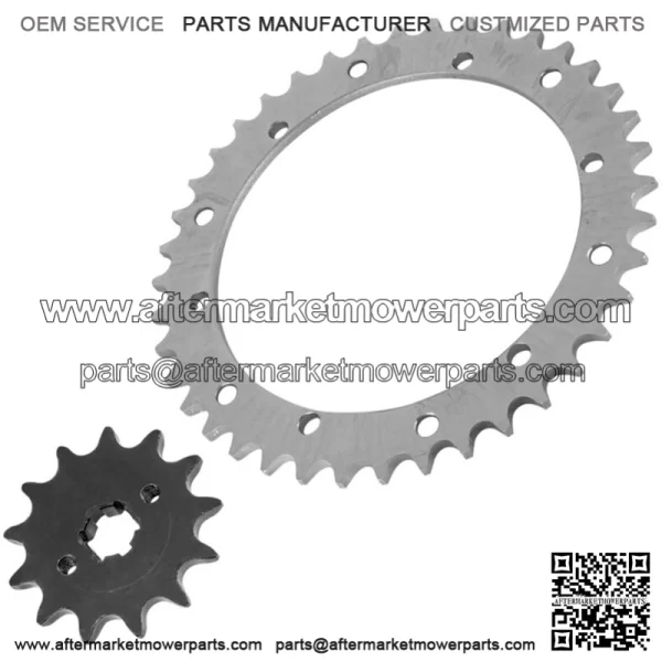 Front & Rear Sprockets Kit for Yamaha Blaster 200 YFS200 1988-2006 (For: Yamaha YFS200) - Image 5