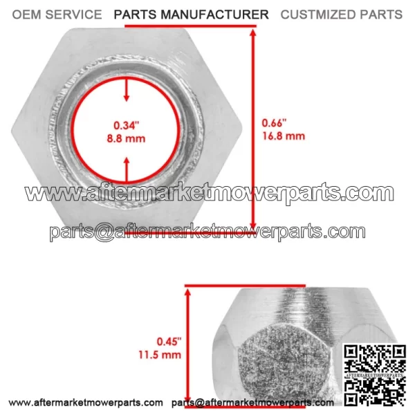 0423-408 Wheel Lug Nut For Arctic Cat 250 300 366 400 425 450 500 550 650 700 - Image 2