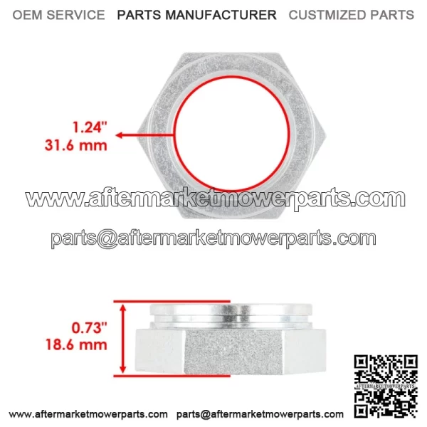 Rear Axle Nut Fits Polaris 7547196 Rear Axle Nut - Image 2