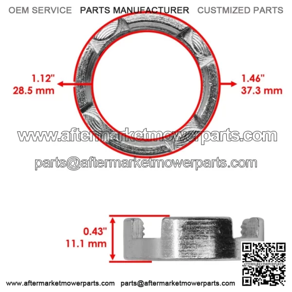90355-469-000 Swing Arm Pivot Lock Nut For Honda TRX250X 09 2011-2014 2016-2023 - Image 3