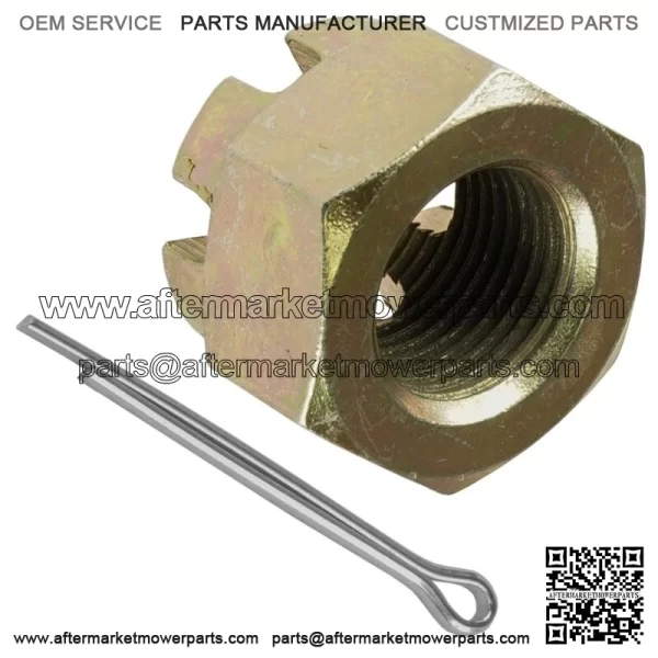Rear Axle Castle Nut w/ Pin for Polaris Trail Blazer 250 1990-06 / 330 2008-2013 - Image 3