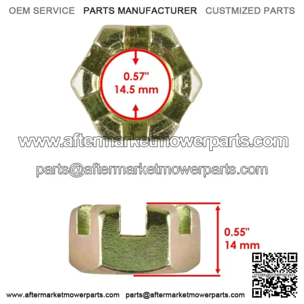 Front Axle Castle Nut For Polaris Sportsman 500 4x4 6x6 1999 2000 2001 2002-2013 - Image 2