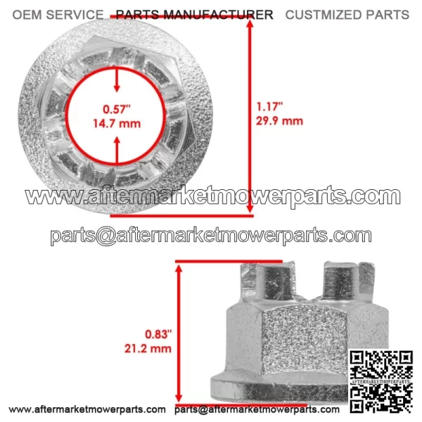 90305-HM5-A80 90305-369-000 90305-HA7-670 Wheel Castle Nut For Honda - Image 2