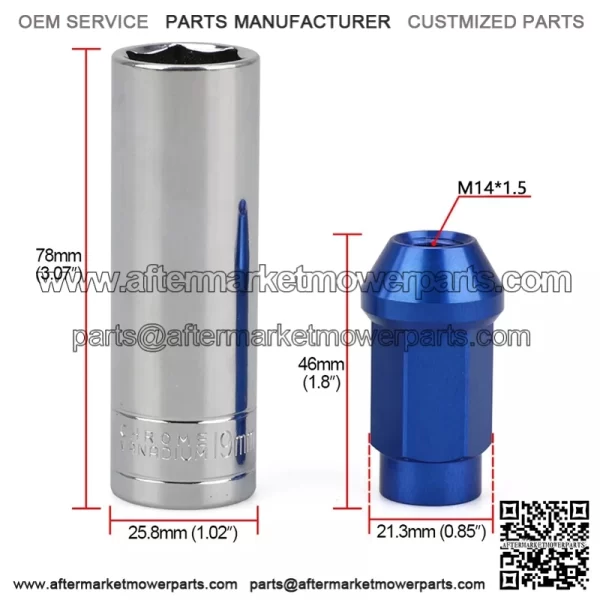 7075 star model (cone mouth) nut M14*1.5 - Image 2