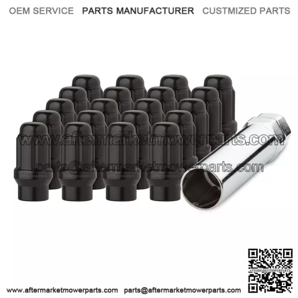48mm Toyota model 7075 nut opposite side 19mm M12*1.5# black