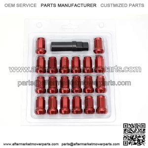48mm Toyota model 7075 nut opposite side 19mm M12*1.5# red