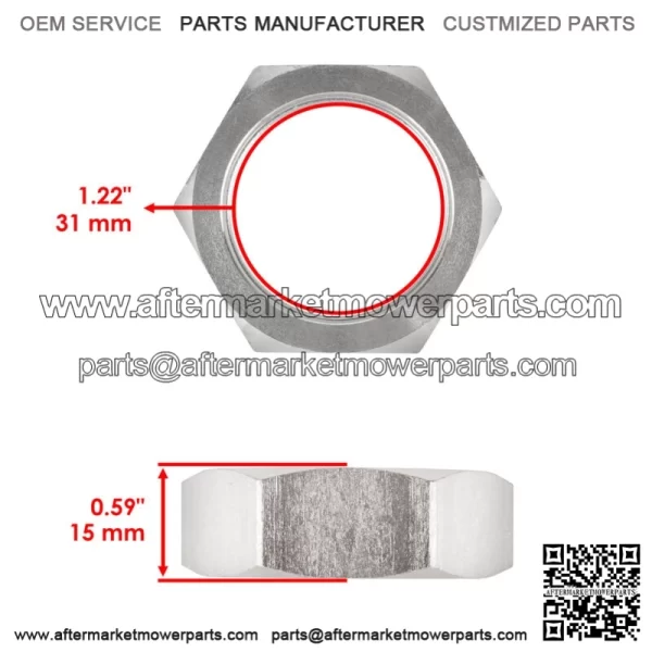 Rear Axle Nut Fits Honda TRX420FE TRX420FM Rancher 420 4x4 ES 2007 2008 - 2013 (For: More than one vehicle) - Image 2