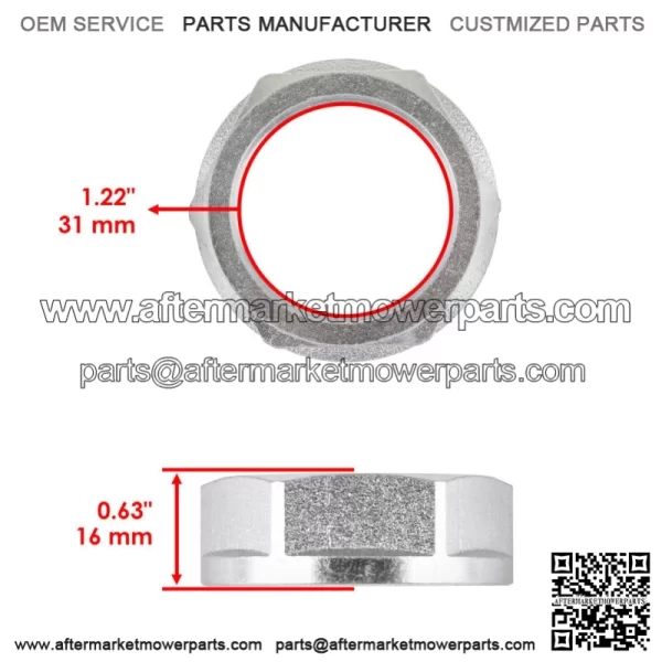 Rear Axle Nut Fits Honda TRX420FE TRX420FM  Rancher 420 4x4 ES 2007 2008 - 2013 (For: More than one vehicle) - Image 2