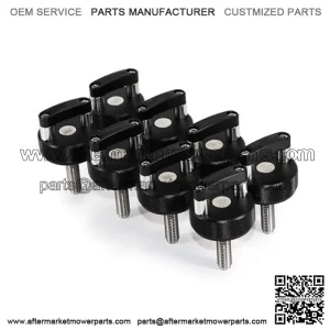 Ford Bronco Hardtop Quick Release D-Ring Bolts 8 Pack #Black
