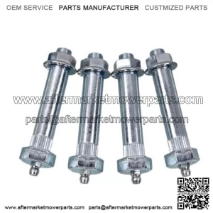 Greaseable Spring Steel Plate Bolts 3" 4-Pack