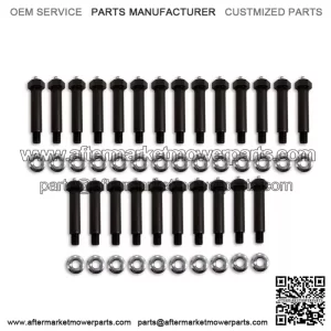 Greaseable Spring Steel Plate Bolts 3" 24 Pack