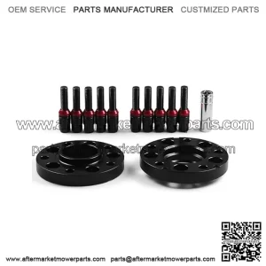 BMW 5*120 72.56mm flange 15mm 2PCS with M12*1.5 cone bolt