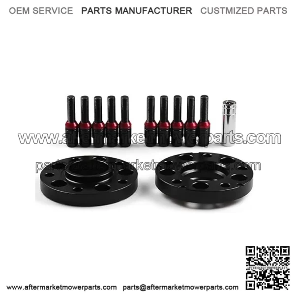 BMW 5*120 72.56mm flange 15mm 2PCS with M12*1.5 cone bolt