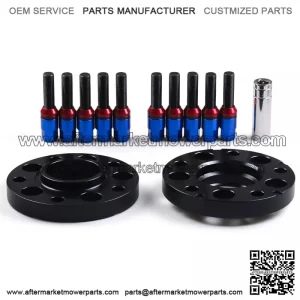 BMW 5*120 72.56mm flange 20mm 2PCS with M12*1.5 cone bolt