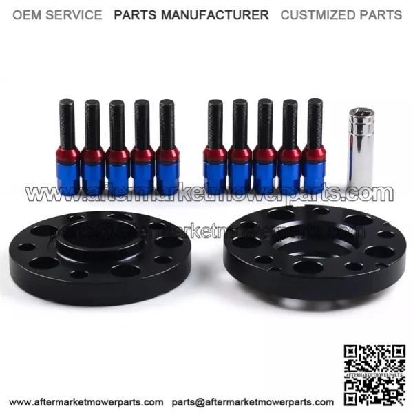 BMW 5*120 72.56mm flange 20mm 2PCS with M12*1.5 cone bolt