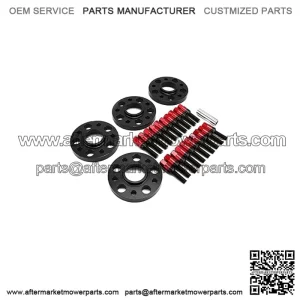 BMW 5*120 72.56mm flange 15mm 4PCS with M12*1.5 cone bolt