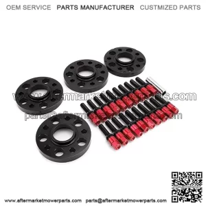 BMW 5*120 72.56mm flange 15mm 4PCS with M14*1.25 cone bolts