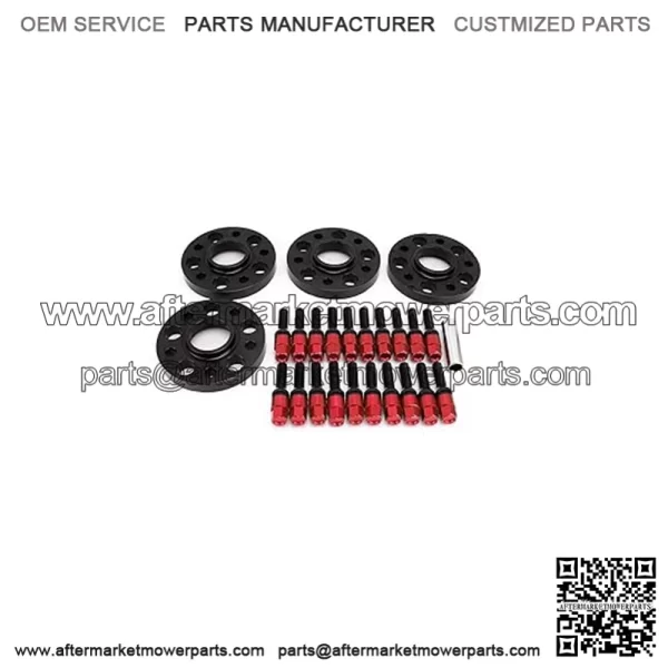 BMW 5*120 72.56mm flange 15mm 4PCS with M14*1.25 cone bolts - Image 2