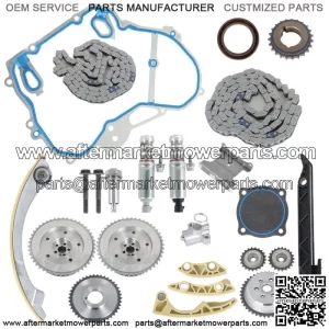 Timing Chain Kit For GM Ecotec 2.2L 2.4L VCT Selenoid Actuator Gear Cover Gasket