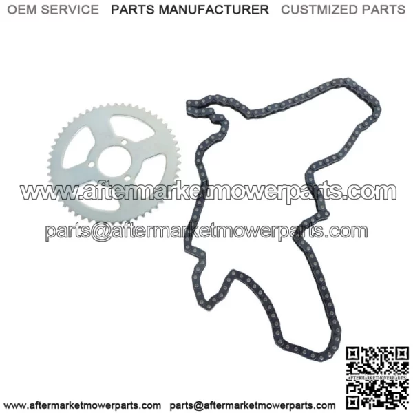 For Mini Bike ATV Quad Go kart T8F 54T Rear Drive Chain with Chain Sprocket - Image 2