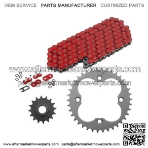 Red O-Ring Drive Chain & Sprockets Kit for Honda TRX450R Sportrax 450 2004 2005 (For: Honda)