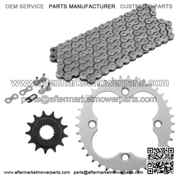 Drive Chain & Sprockets Kit for Honda TRX450R TRX450ER 2006-2014 (For: Honda)