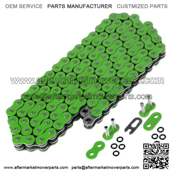 Green O-Ring Drive Chain & Sprockets Kit for Honda TRX450R TRX450ER 2006-2014 (For: Honda) - Image 5