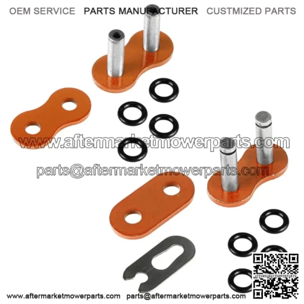 O-Ring Orange Drive Chain for Honda TRX450R 2004 2005 2006 2007 2008 (For: Honda) - Image 5