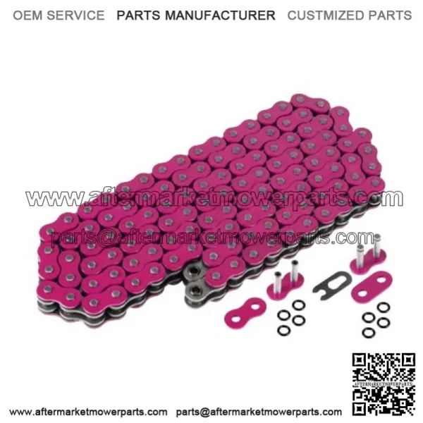 Pink O-Ring Drive Chain for Honda TRX450R 2004 2005 2006 2007 2008 (For: Honda)