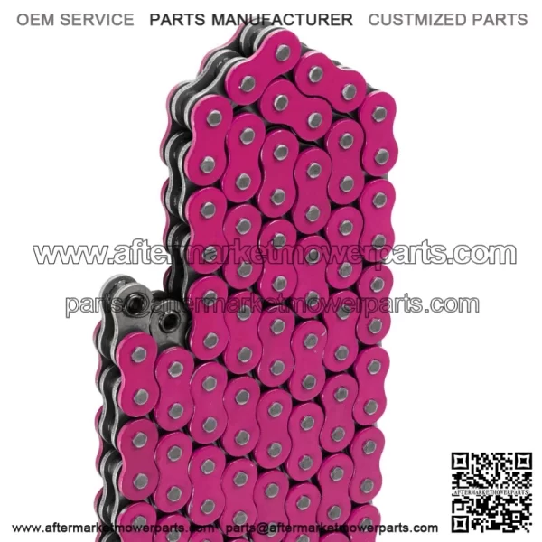 Pink O-Ring Drive Chain for Honda TRX450R 2004 2005 2006 2007 2008 (For: Honda) - Image 4