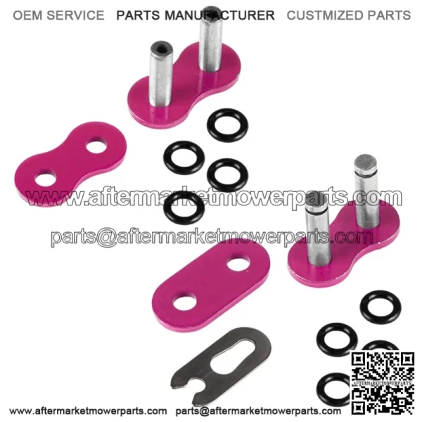 Pink O-Ring Drive Chain for Honda TRX450R 2004 2005 2006 2007 2008 (For: Honda) - Image 5